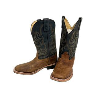 Smoky Mountain Boots Jesse Size 3.5 Jesse Bison Leather Boys